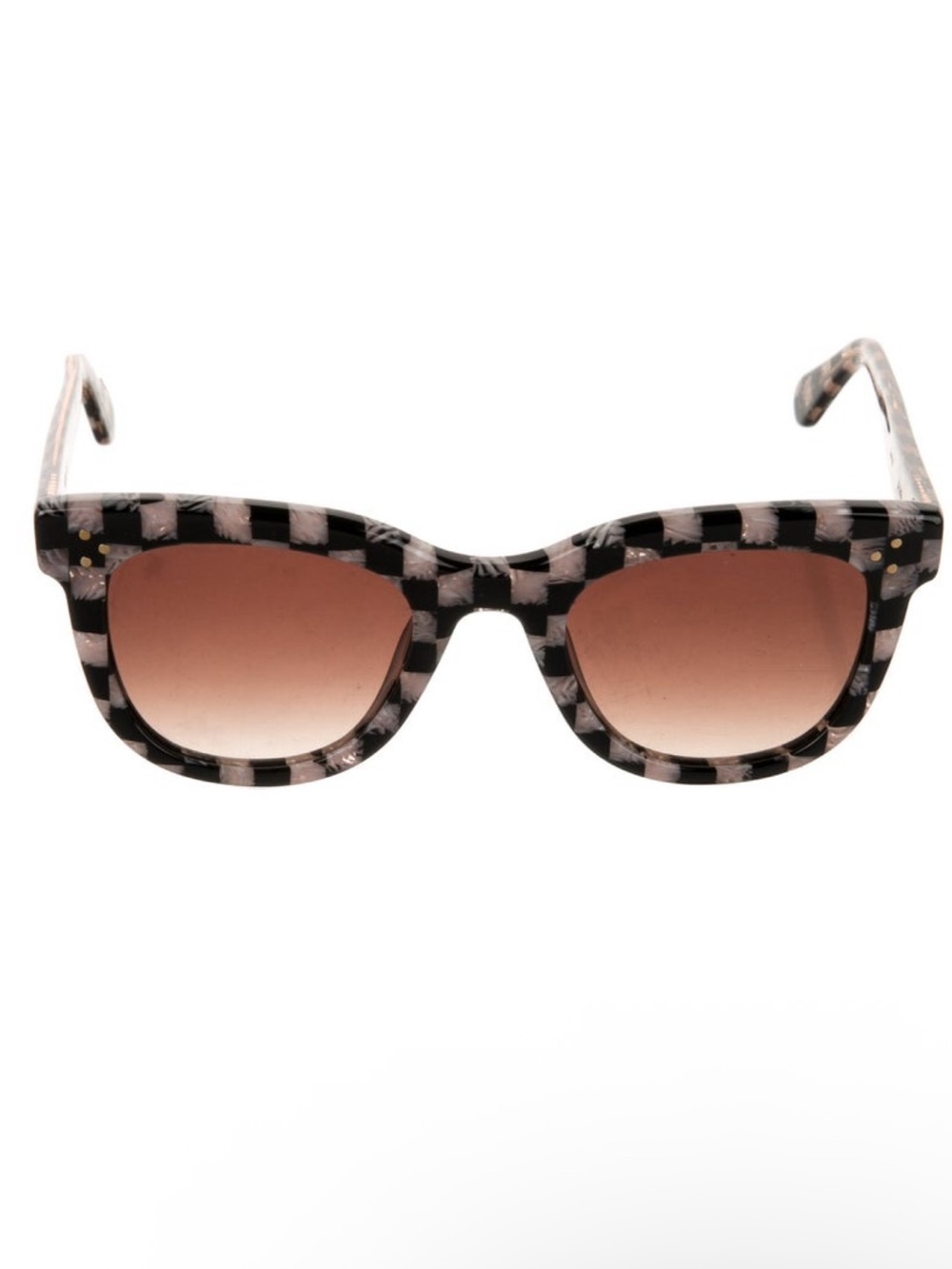 Krewe Gingham Checkered Sunglasses